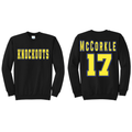 Knockout Block Crew Name and Number on Back